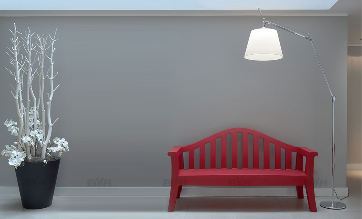 BVH博威灯饰 tolomeo mega terra 三节式布罩大号落地灯 场景